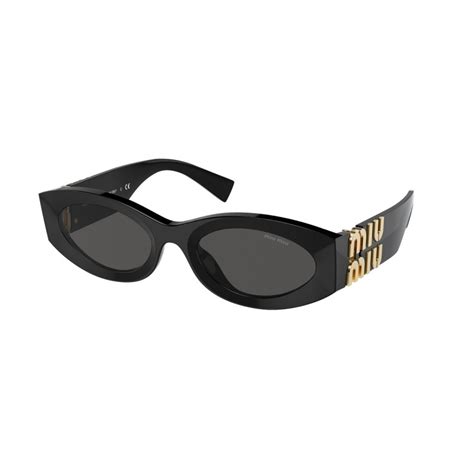 miu miu 11w|Miu Miu™ MU 11WS Oval Sunglasses .